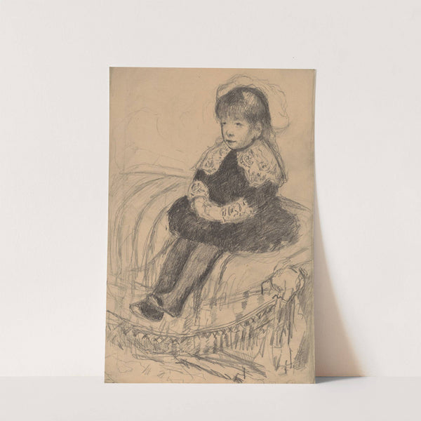 Child Seated on a Sofa (c. 1883) by Mary Cassatt