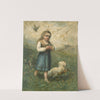 Child with Birds and Dog by Edward Mitchell Bannister