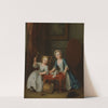 Children at Play, Probably the Artist&#039;s Son Jacobus and Daughter Maria Joanna Sophia by Joseph Francis Nollekens