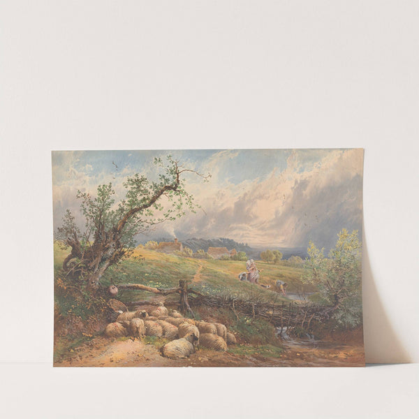 Children at the Spring by Myles Birket Foster