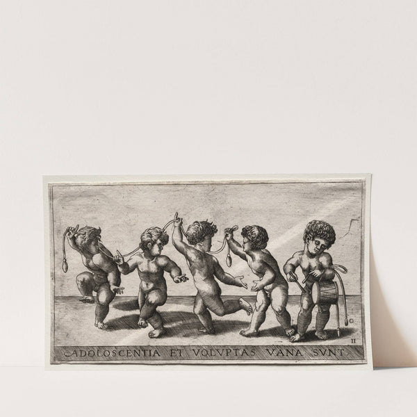 Children Dancing to a Drum (mid-16th century) by Giorgio Reverdino