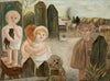 Children in a village backyard