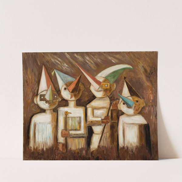 Children in disguises by Tadeusz Makowski