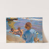 Children On The Beach, Valencia by Joaquín Sorolla