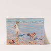 Children Playing on a Beach by Charles Atamian