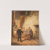 Children playing soldiers (1859) by Auguste Bachelin