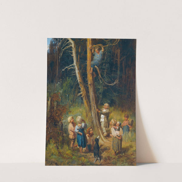 Children Raiding Nests In The Forest by Victor Mikhailovich Vasnetsov