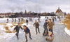 Children skating outside Fåborg