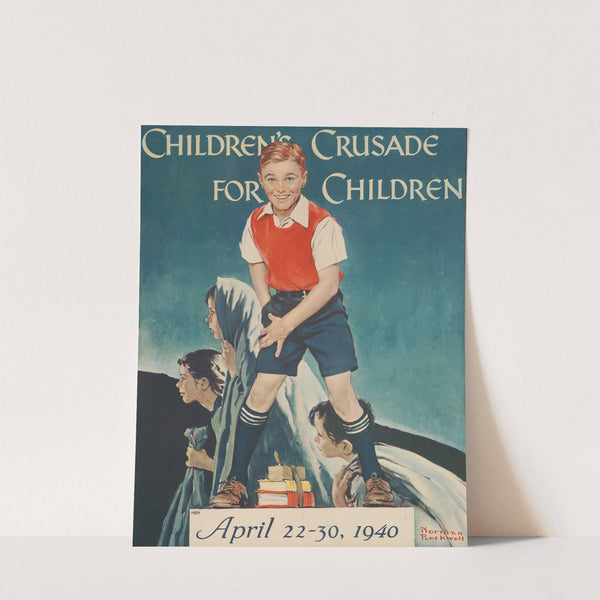 Children&#039;s crusade for children. April 22-30, 1940 by Norman Rockwell