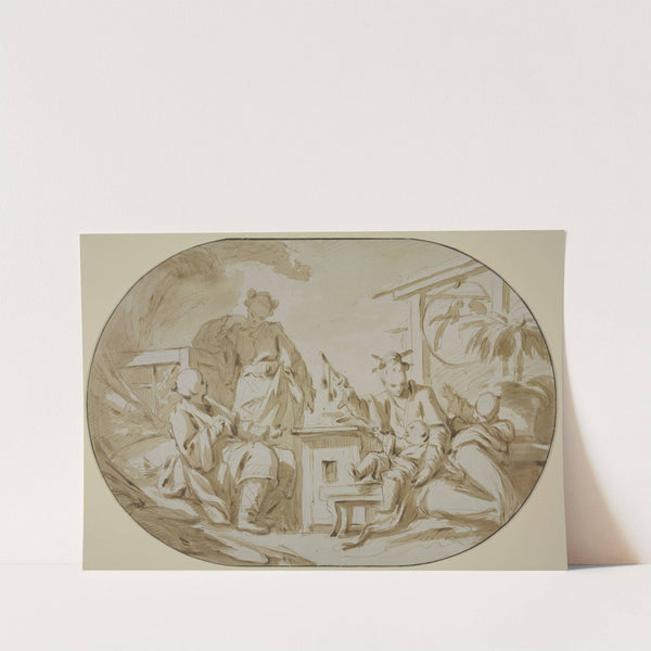 Chinese family scene by François Boucher