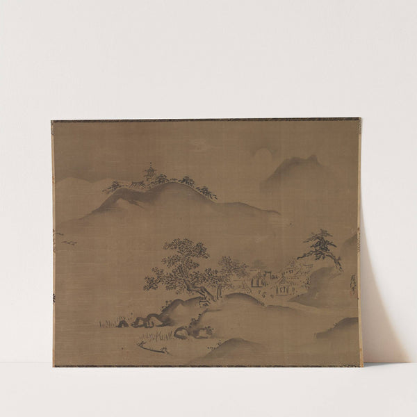 Chinese Landscape (late 1600s-1728) by Kano Chikanobu