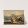 Chinese Scene, Boats by Lake by George Chinnery