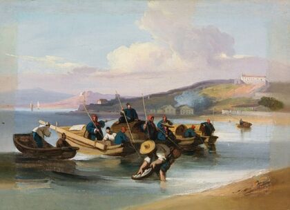 Chinese Scene, Fishermen