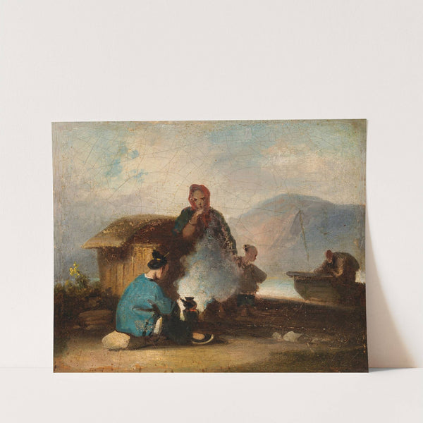 Chinese Scene, Women Making Tea by George Chinnery