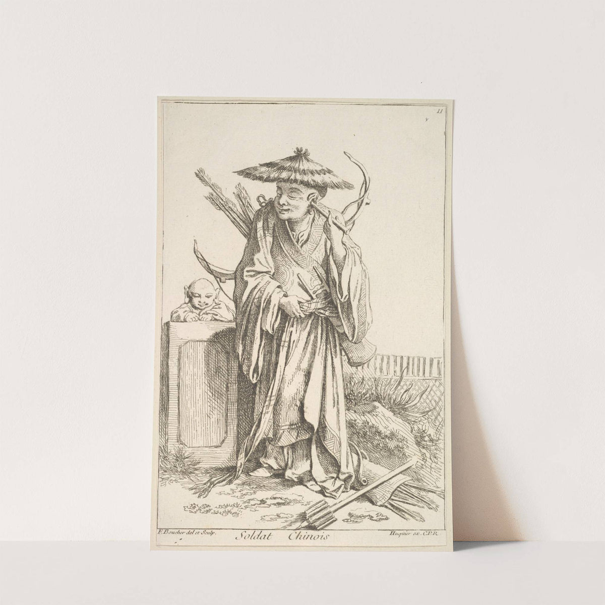 Chinese Soldier (1738–1745) by François Boucher