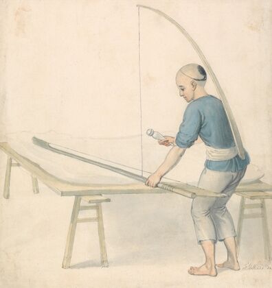 Chinese Youth Weaving