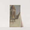 Chorflankenturm einer romanischen Kirche by Jakob Becker