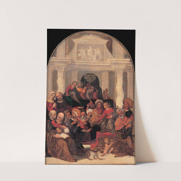 Christ among the doctors by Workshop of Ludovico Mazzolino