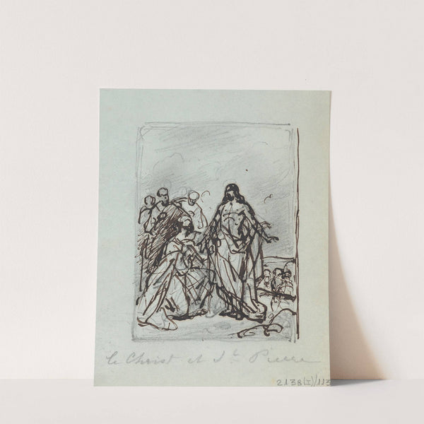 Christ and Saint Peter by Nicaise De Keyser