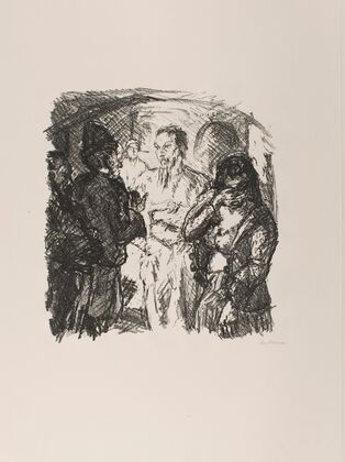 Christ and the Sinner, plate 3 from the portfolio ‘Six Lithographs to the New Testament’ (1911)