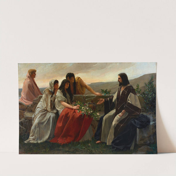 Christ and women (1885) by Alexander Demetrius Goltz