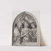 Christ as the Man of Sorrows between the Virgin and St. John (1470–75) by Martin Schongauer