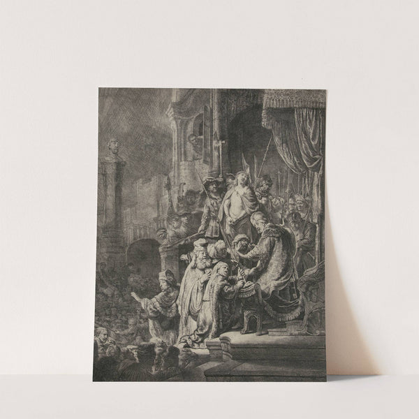 Christ before Pilate; large plate (1635) by Rembrandt van Rijn