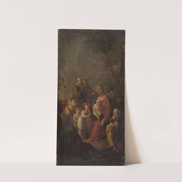 Christ blesses children by Józef Pitschmann