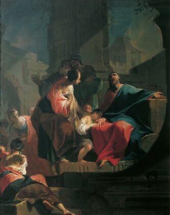 Christ blesses the children