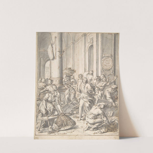 Christ Driving the Money Changers from the Temple by Matthias Scheits
