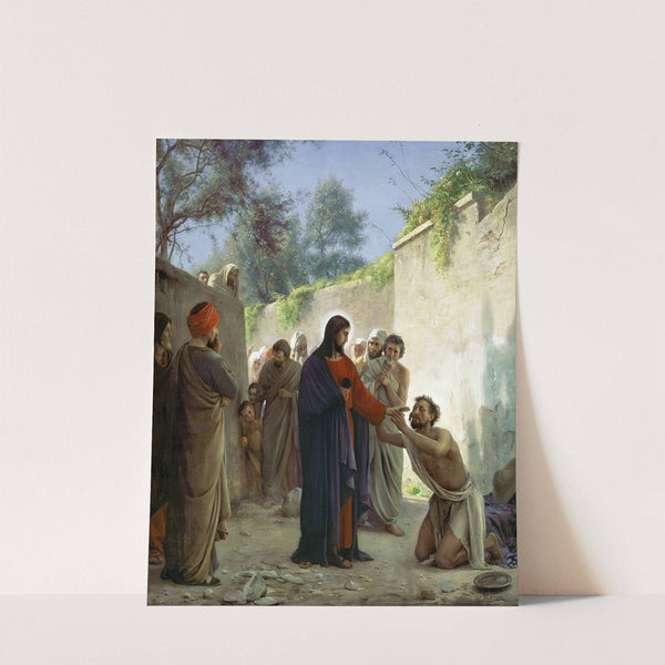 Christ Healing the Blind Man by Carl Bloch