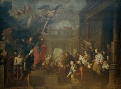 Christ Healing the Sick People Lying near the Pool of Bethesda