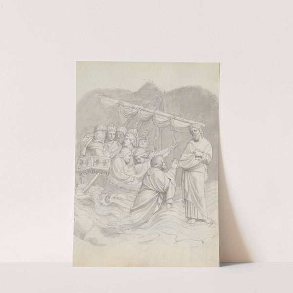 Christ in the Storm, from Lorenzo Ghiberti&#039;s Baptistery Doors, Florence by John Flaxman