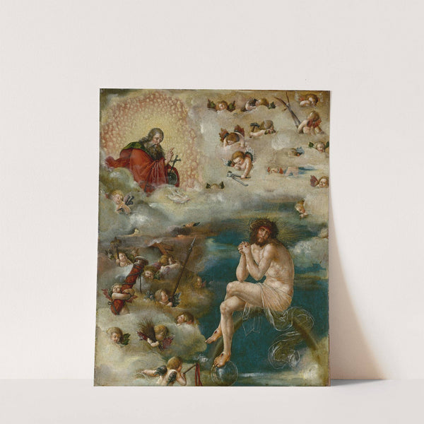 Christ Interceding with God the Father by Ambrosius Holbein