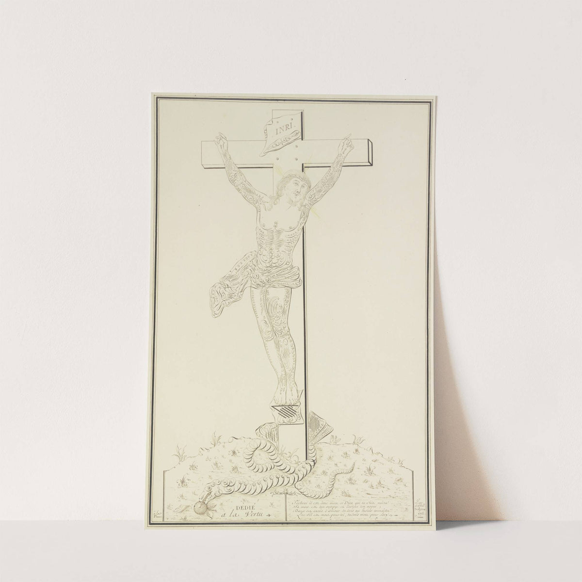 Christ on the cross by Pierre-Jean-Paul Berny de Nogent