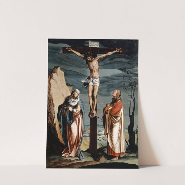 Christ on the Cross between the Virgin and Saint John (1560) by Jacob Clauser Workshop