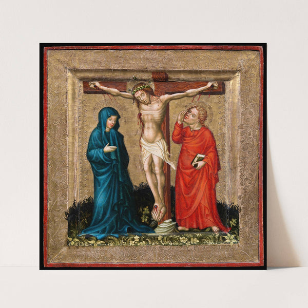 Christ on the Cross with the Virgin Mary and John by Anonymous