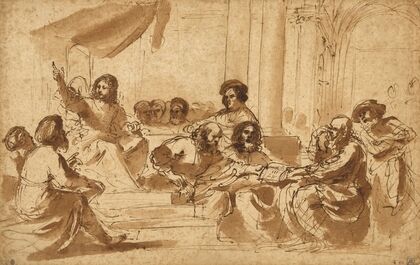 Christ Preaching in the Temple