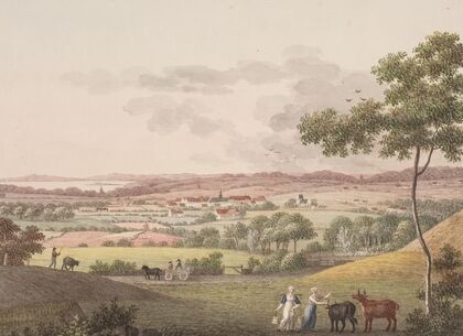 Christiansfeld, fra den vestlige side