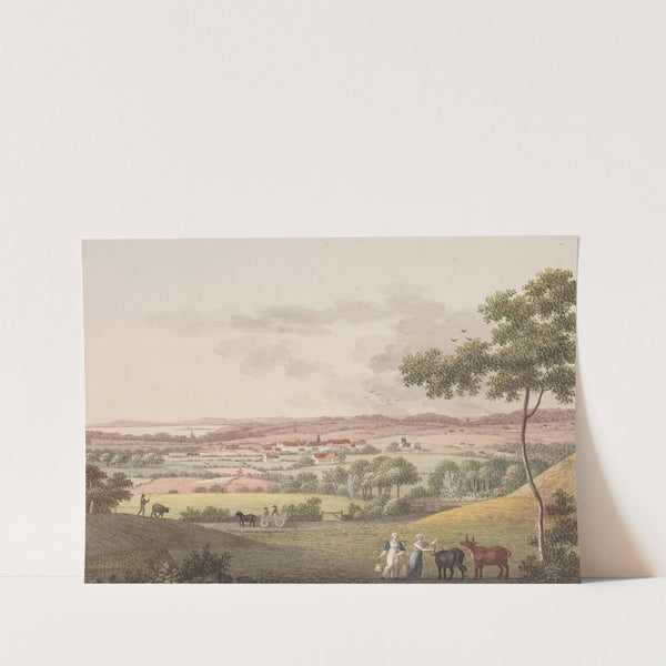 Christiansfeld, fra den vestlige side by Søren L. Lange