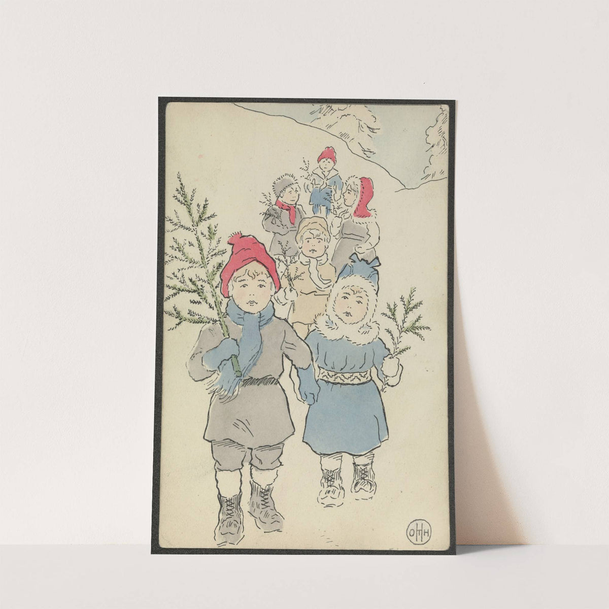 Christmas card by Othar Holmboe