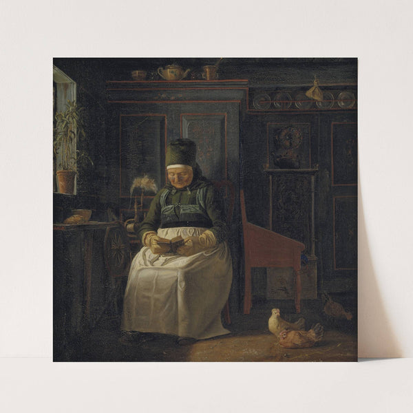 Christmas Morning in a Farmhouse by Christen Dalsgaard