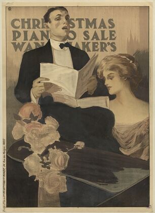 Christmas piano sale Wanamaker’s (1908)