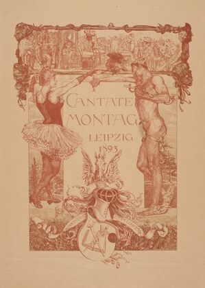 Christmas Program of the Cantata Monday of the German Booksellers Association; Goodbye (1893-1897)