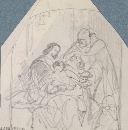 Christopher Columbus and his Sick Son in the Monastery La Rabida