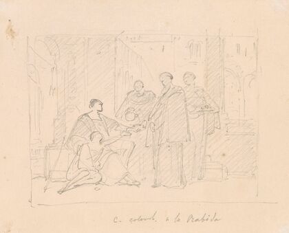 Christopher Columbus and his Sick Son in the Monastery La Rabida