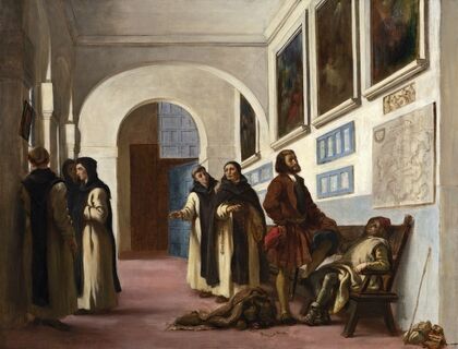 Christopher Columbus and His Son at La Rábida (1838)