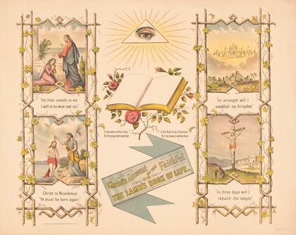 Christ’s account of the faithful or the lamb’s book of life (1890)