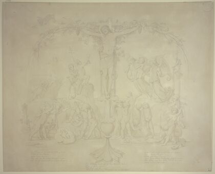 Christus als Weinstock; Geburt, Leben und Tod, mit drei Strophen von Clemens Brentano