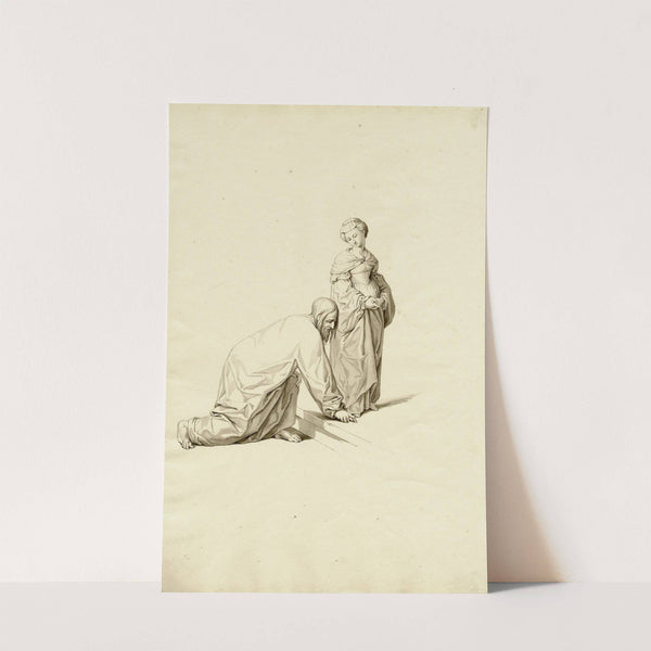 Christus en de overspelige vrouw by David Humbert de Superville